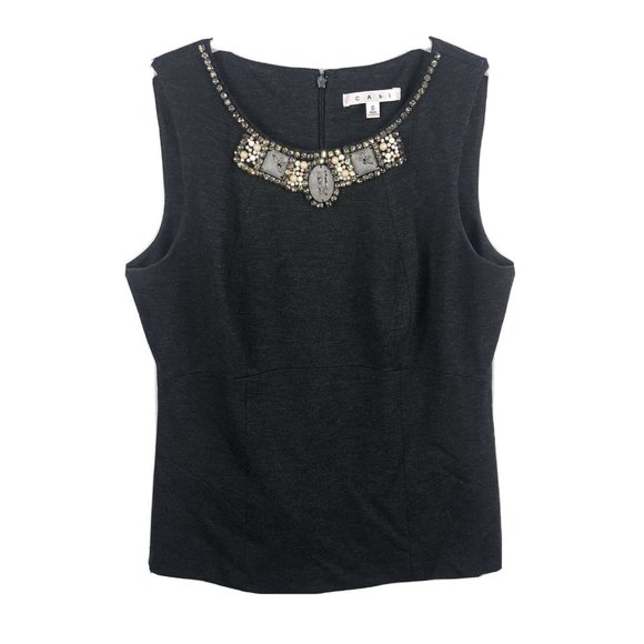 CAbi Tops - CAbi The Glitz Style 508 Gray Blouse